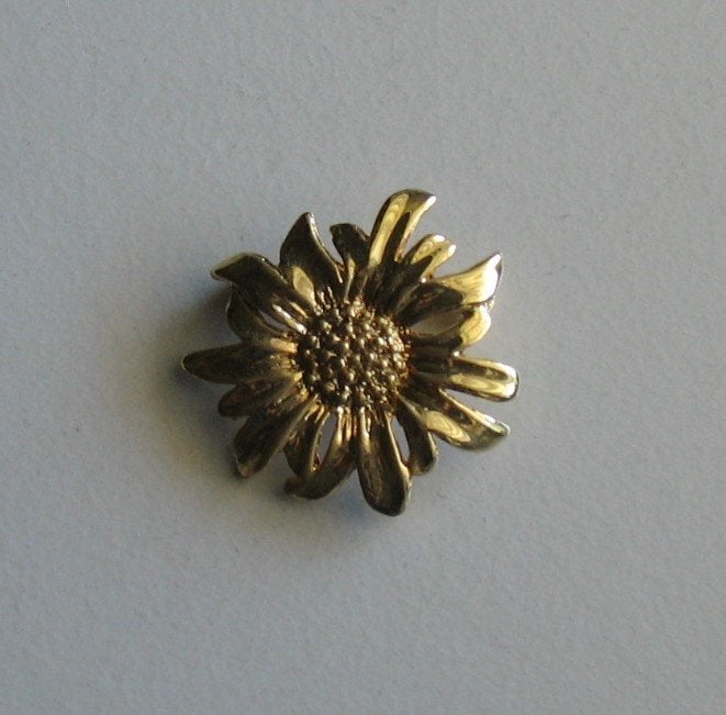 Broche Margriet - verguld, Sieraden, Tassen en Uiterlijk, Broches, Overige materialen, Minder dan 4 cm, Ophalen of Verzenden, Zo goed als nieuw