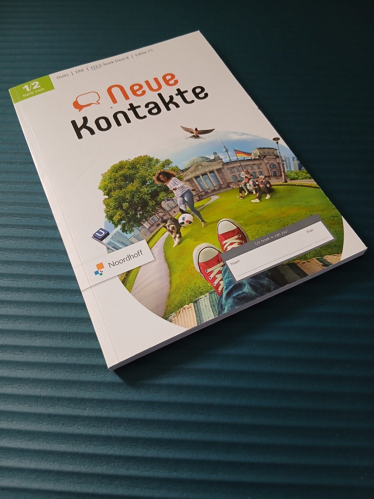 Duits werkboek klas 1/2 havo VWO (never Kontakte deel B), Boeken, Ophalen, Zo goed als nieuw