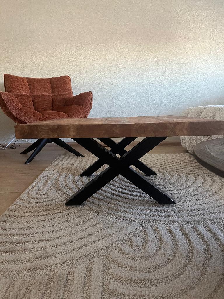Salontafel, Huis en Inrichting, Tafels | Salontafels, Ophalen, 50 tot 100 cm, 50 tot 100 cm, Zo goed als nieuw