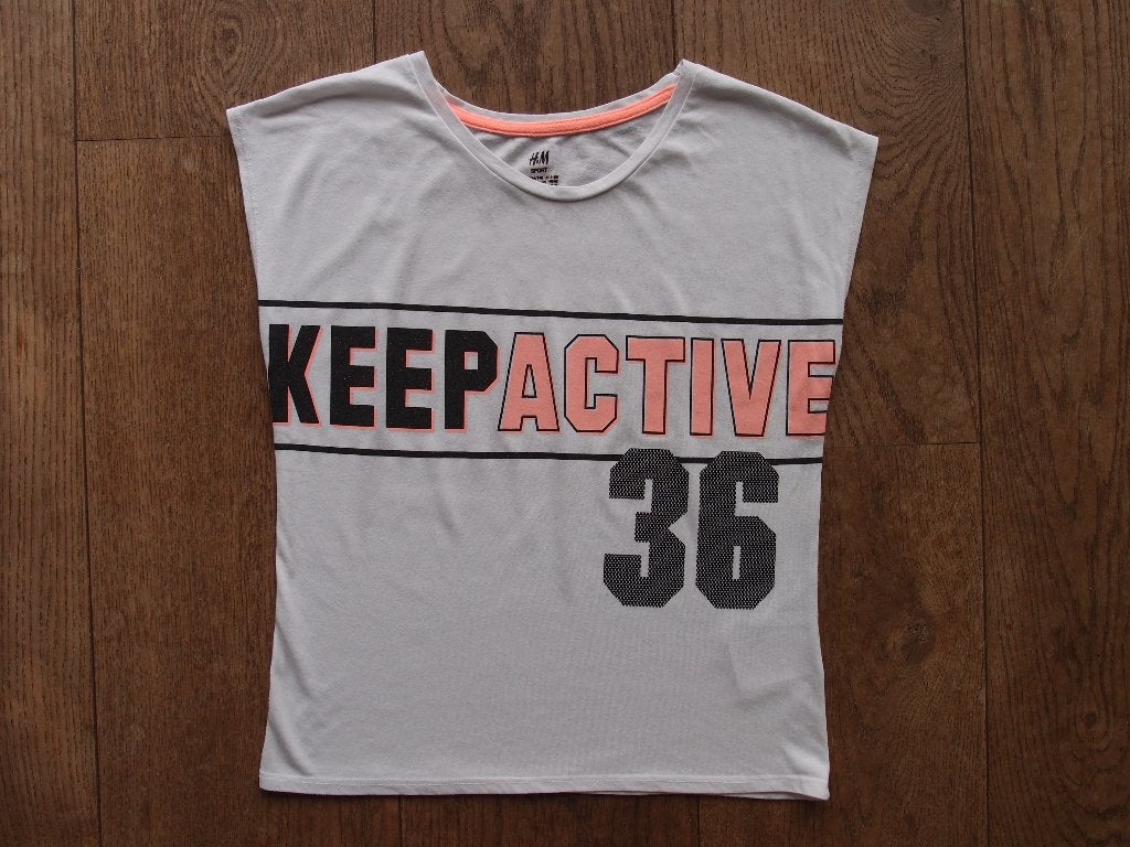 Leuk H&M meisjes sport shirt maat 134 / 140, Kinderen en Baby's, Meisje, H&M, Ophalen of Verzenden, Zo goed als nieuw