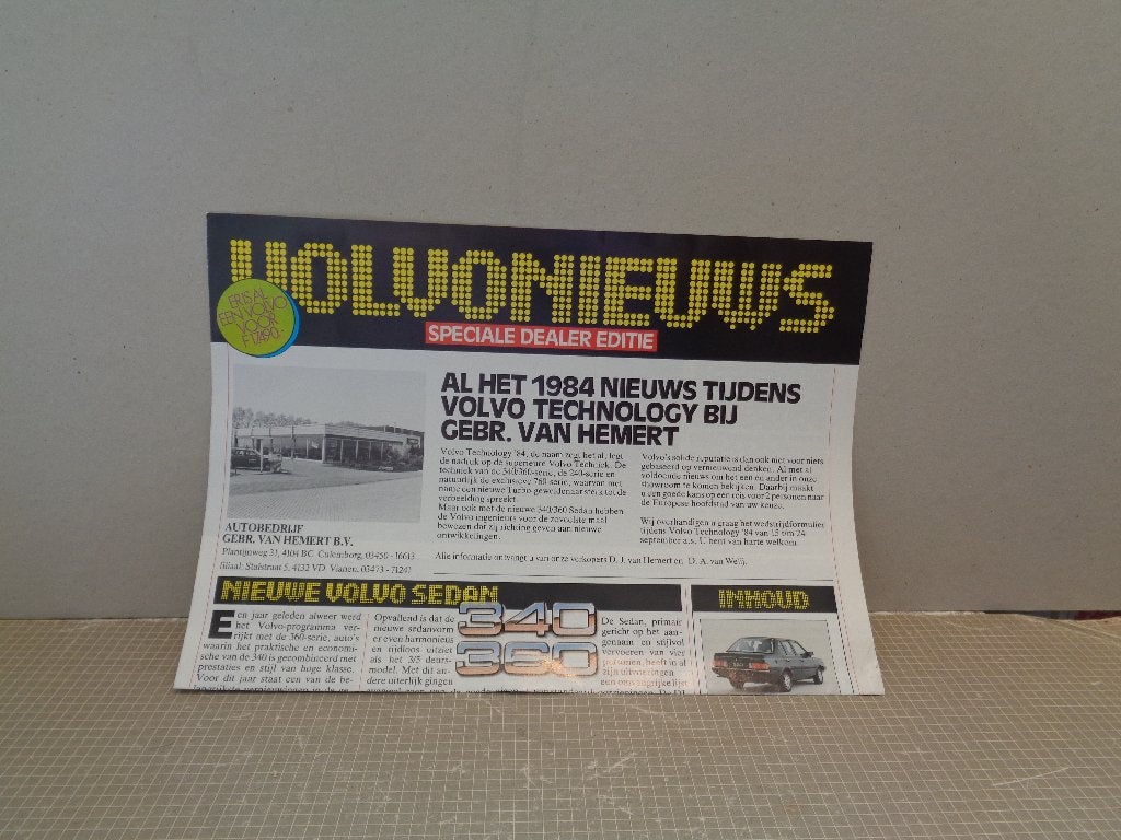 volvo nieuws, Ophalen of Verzenden, Zo goed als nieuw, Volvo