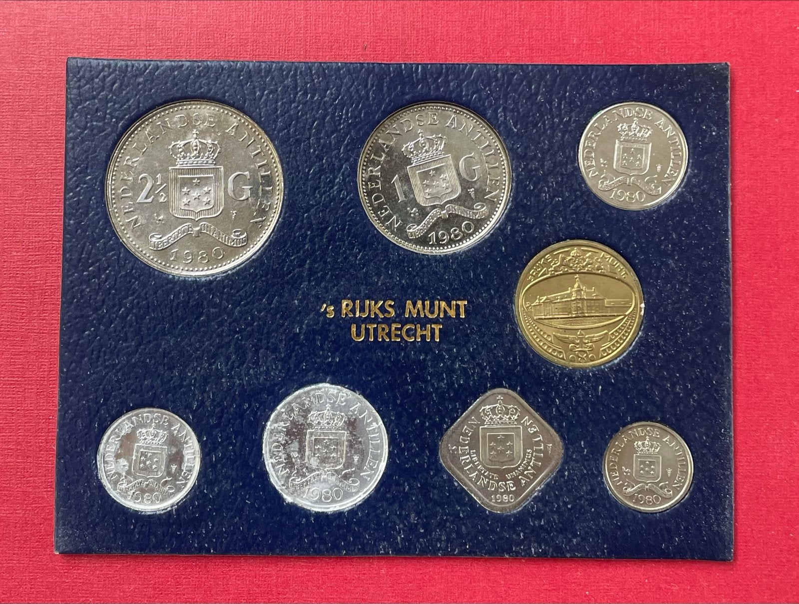 Muntset Nederlandse Antillen 1980 Juliana, Ophalen of Verzenden, Koningin Juliana, Overige waardes, Setje