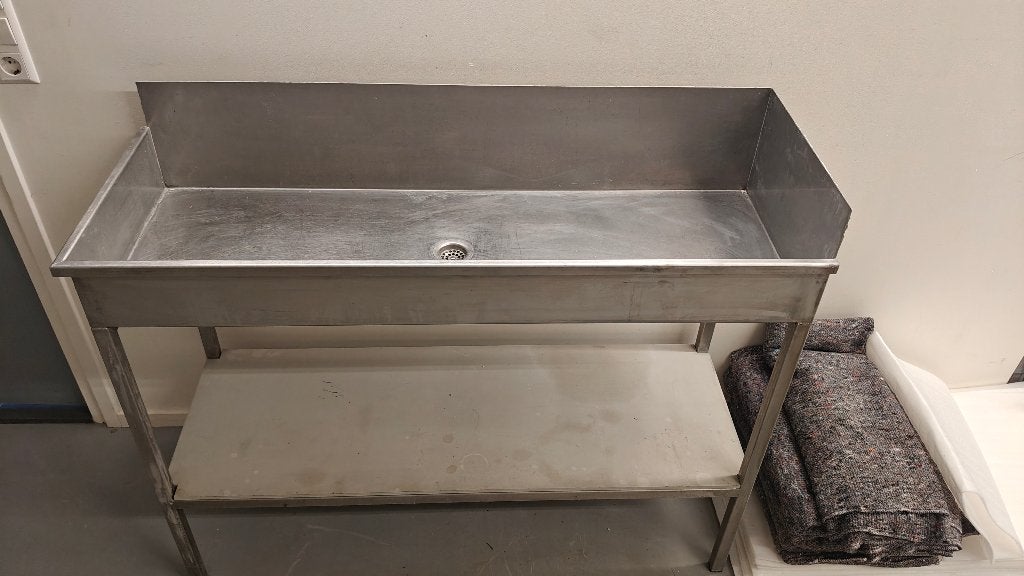 Wasbak RVS spoelbak wastafel, Ophalen of Verzenden, Rvs, Wastafel