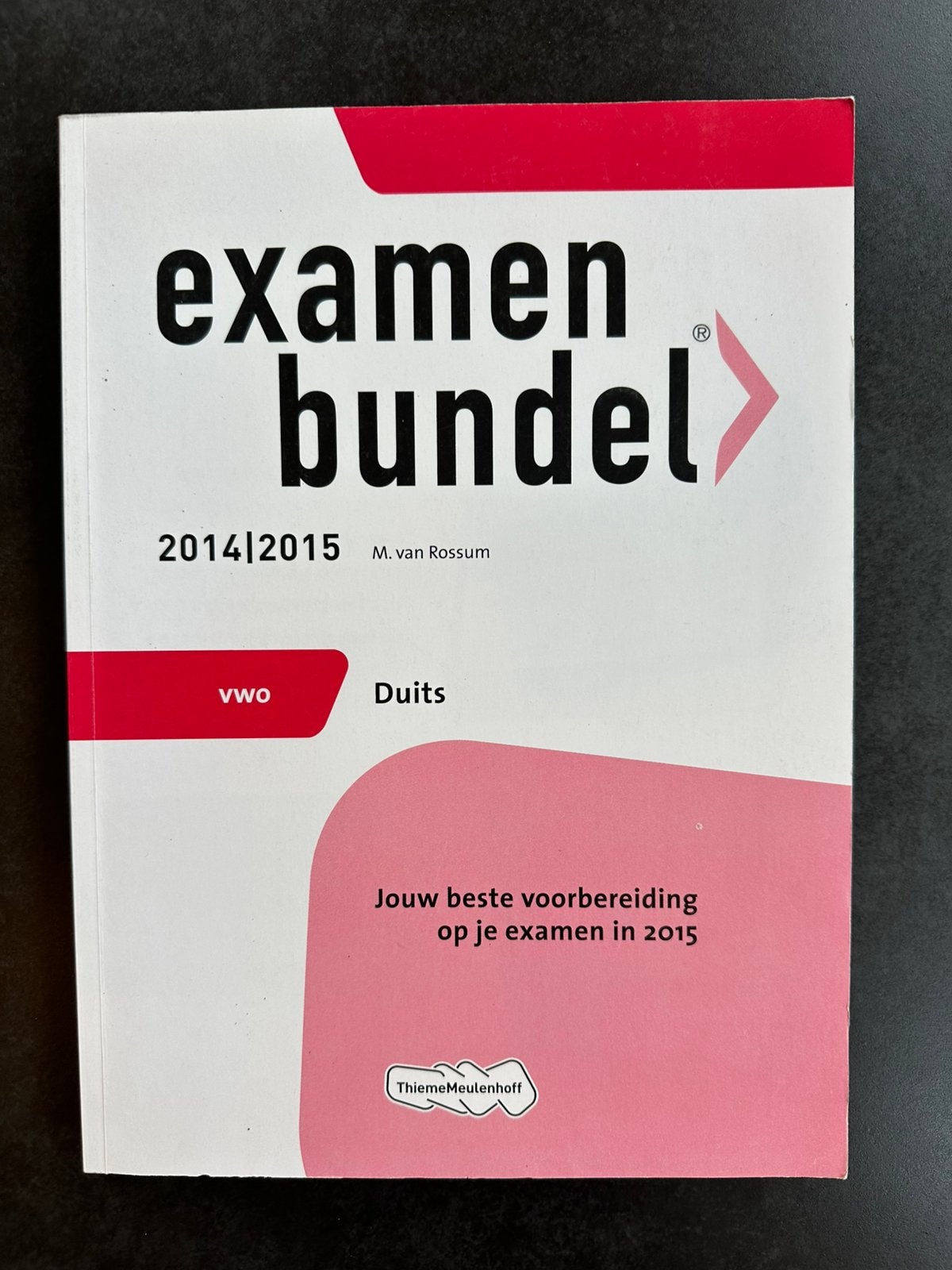Examenbundel Duits 2015, Ophalen of Verzenden, Gelezen, VWO, Duits
