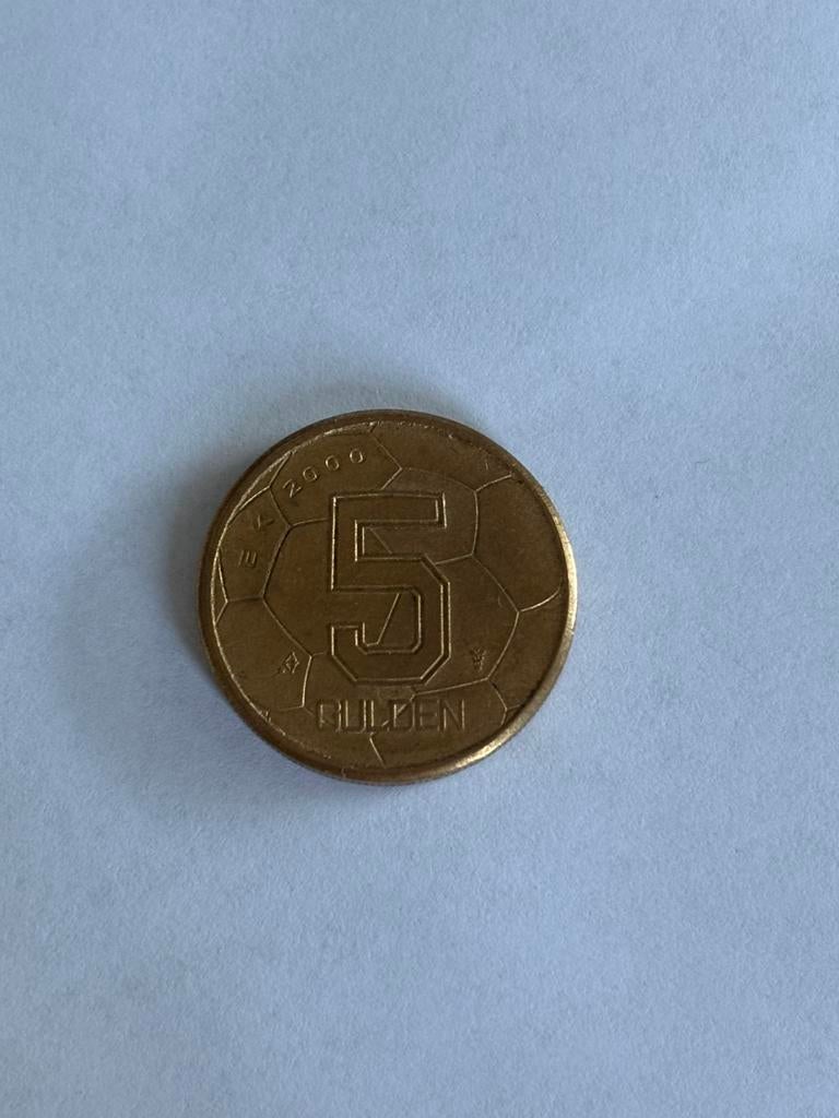 5 gulden munt voor EK 2000, Ophalen of Verzenden, Koningin Beatrix, 5 gulden