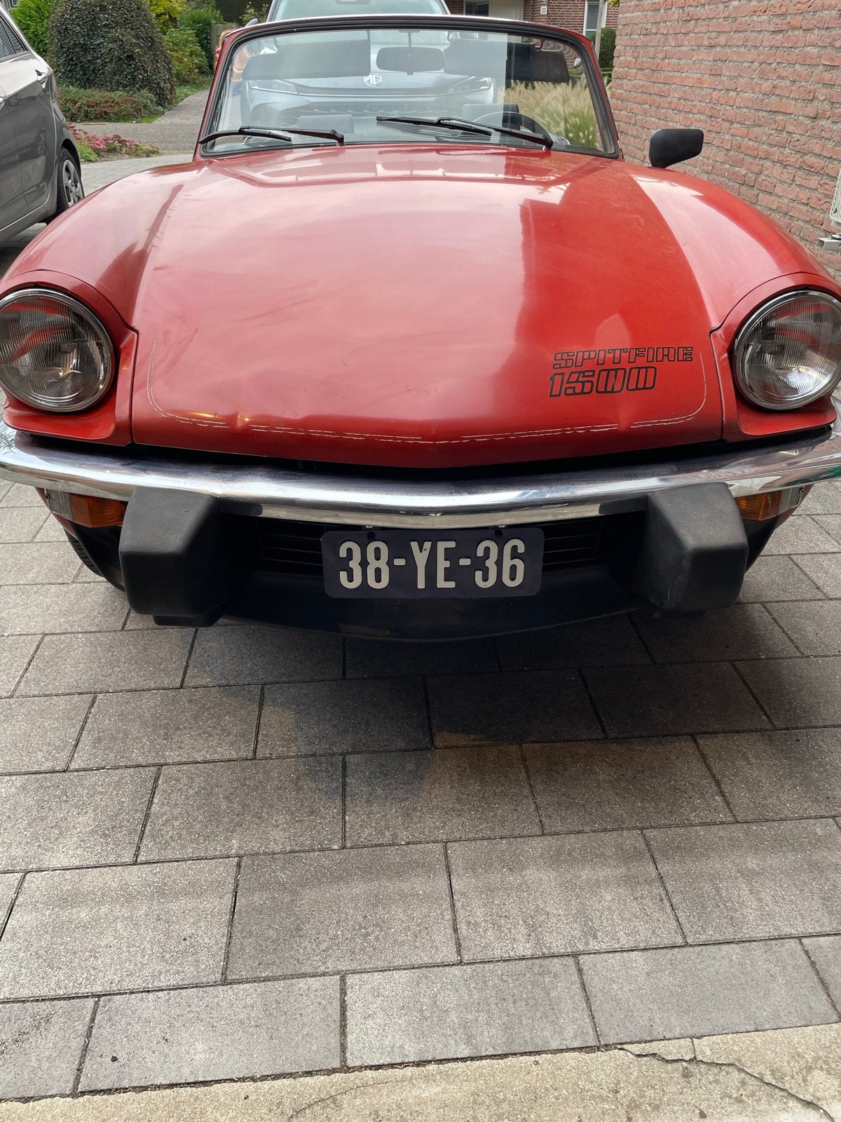 Triumph Spitfire 1500 1977 rood., Auto's, 1493 cc, Cabriolet, Geïmporteerd, 818 kg