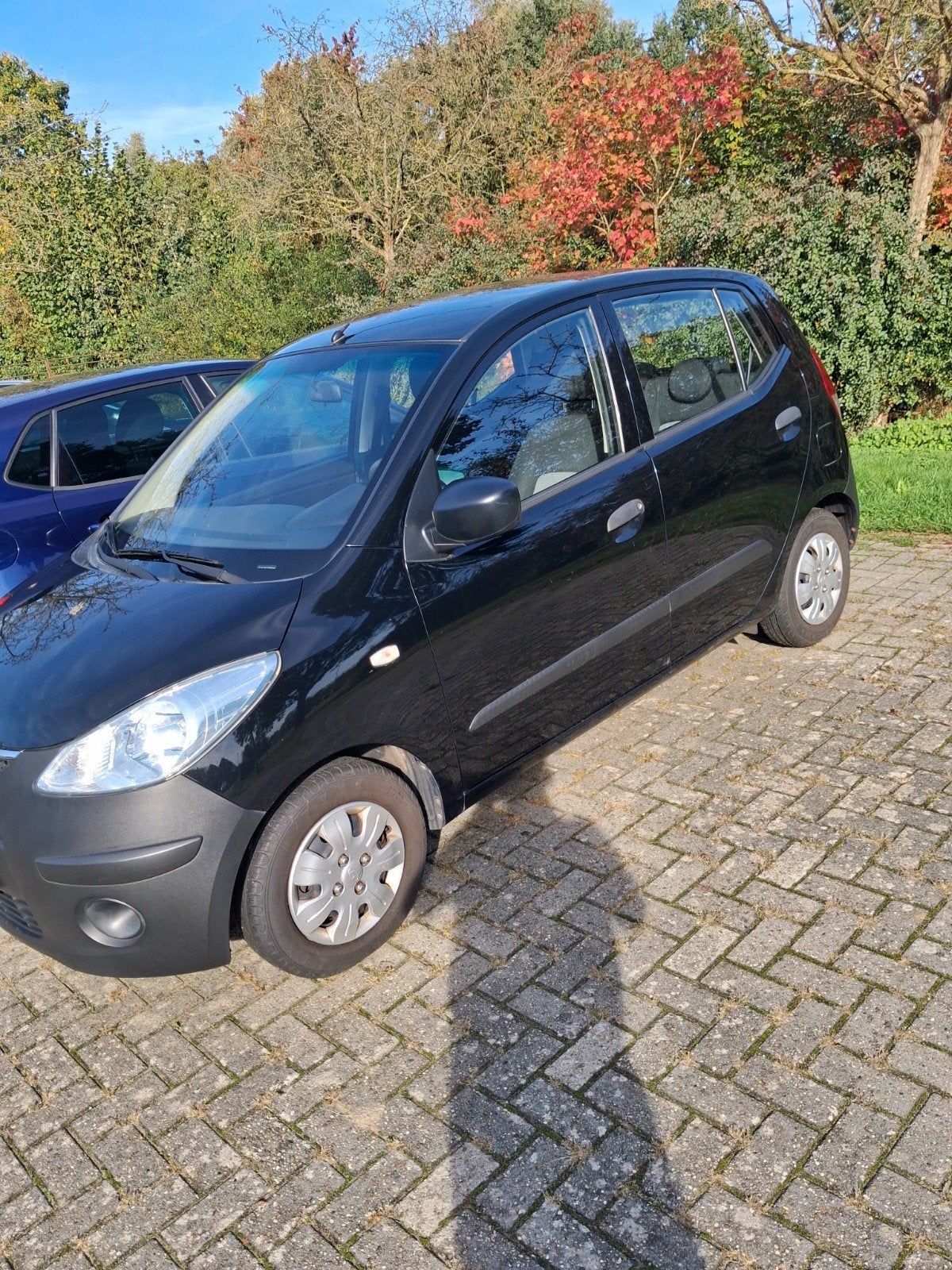 Hyundai i10 1.1 I 5DR 2008 Zwart, Voorwielaandrijving, 31 €/maand, 4 cilinders, 400 kg