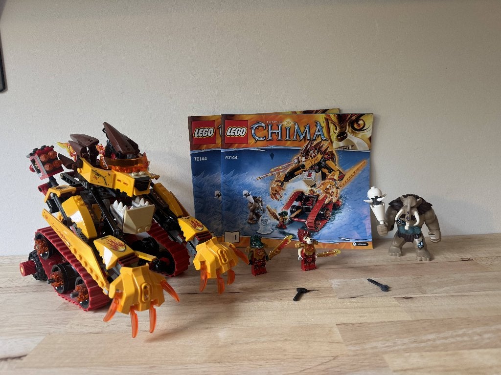 LEGO Legends of Chima - 70144 - Laval's Fire Lion, Overige thema's, Lego, Ophalen of Verzenden, Complete set