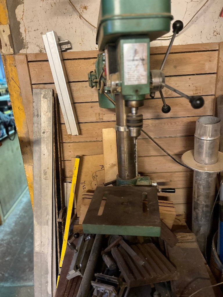 Tafelboormachine, Ophalen, Gebruikt