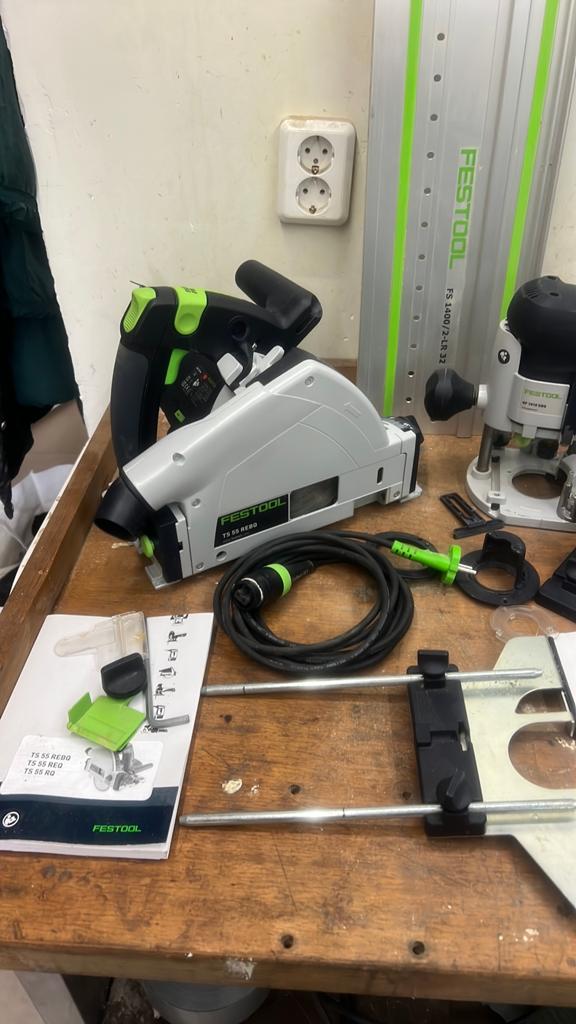 Festool invalzaag +bovenfrees met extra, Ophalen of Verzenden, Zo goed als nieuw