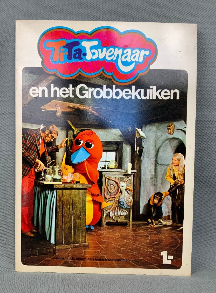 Vintage 70s Prentenboek Tita Tovenaar en het Grobbekuiken, Ophalen of Verzenden, Gebruikt, Tv, Overige typen