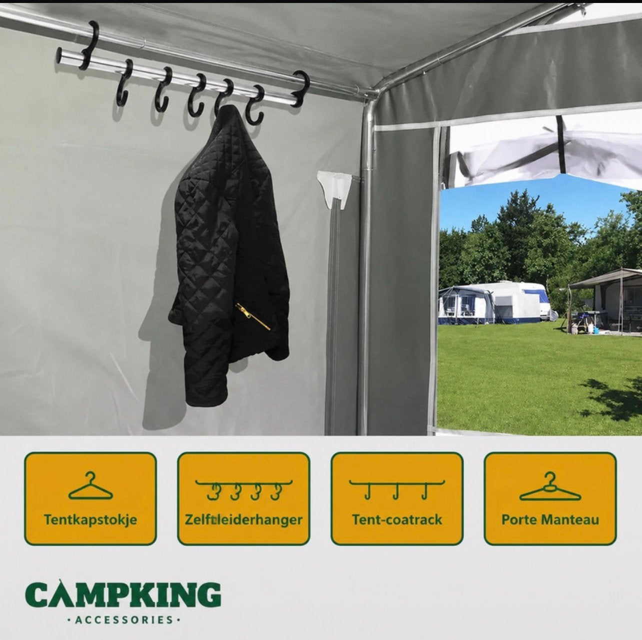CampKing Metalen Tentkapstok (NIEUW!), Ophalen of Verzenden, Nieuw