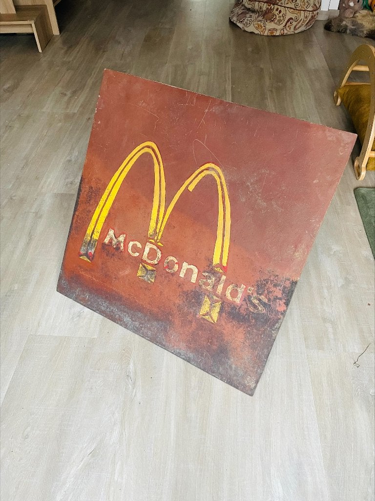 Uniek! Mc Donalds vintage reclamebord jaren 70!, Ophalen, Overige typen