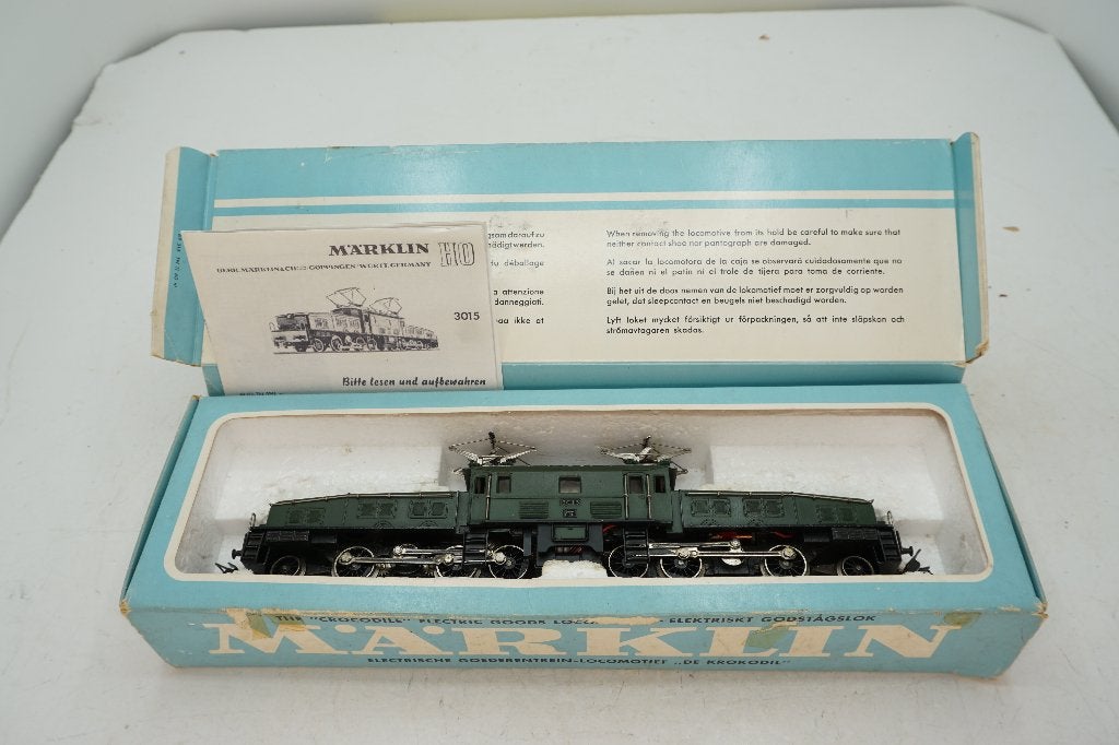 Märklin CCS 800 3015 Krokodil locomotief in originele doos, Hobby en Vrije tijd, Wisselstroom, Gebruikt, Locomotief, Ophalen of Verzenden