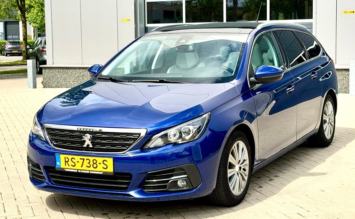 PEUGEOT 308 1.6 E-HDI SW 120PK AUTOMAAT/PANO/NAVI NIEUWSTAAT, Auto's, Peugeot, Automaat, Stof, 4 cilinders, Blauw