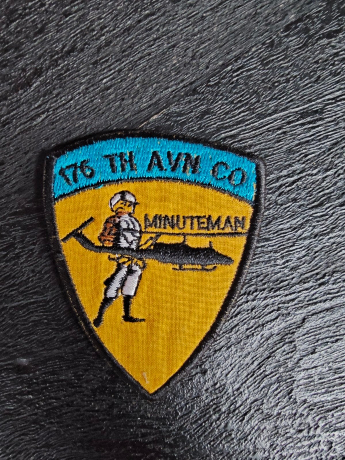 US 176th AVIATION COMPANY ( MINUTEMAN). VIETNAM WAR PATCH, Verzamelen, Ophalen of Verzenden, Landmacht, Amerika, Embleem of Badge