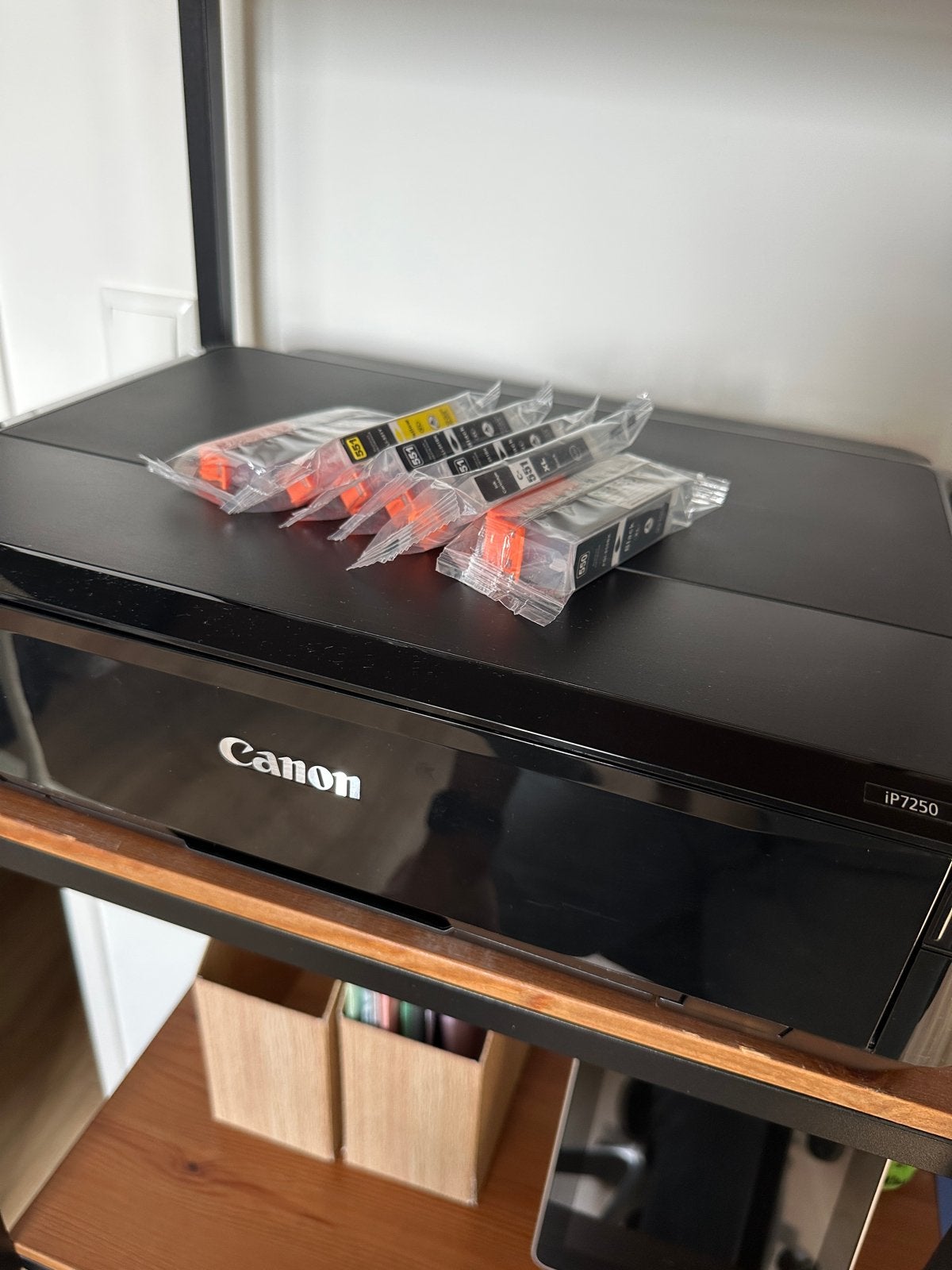 Canon IP7250 printer met nieuwe cartridges, Ophalen, Zo goed als nieuw, Overige typen