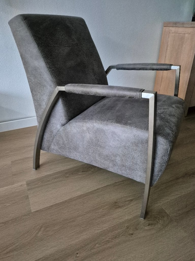 Fauteuils, Huis en Inrichting, Fauteuils, Ophalen, 75 tot 100 cm, Zo goed als nieuw, Stof