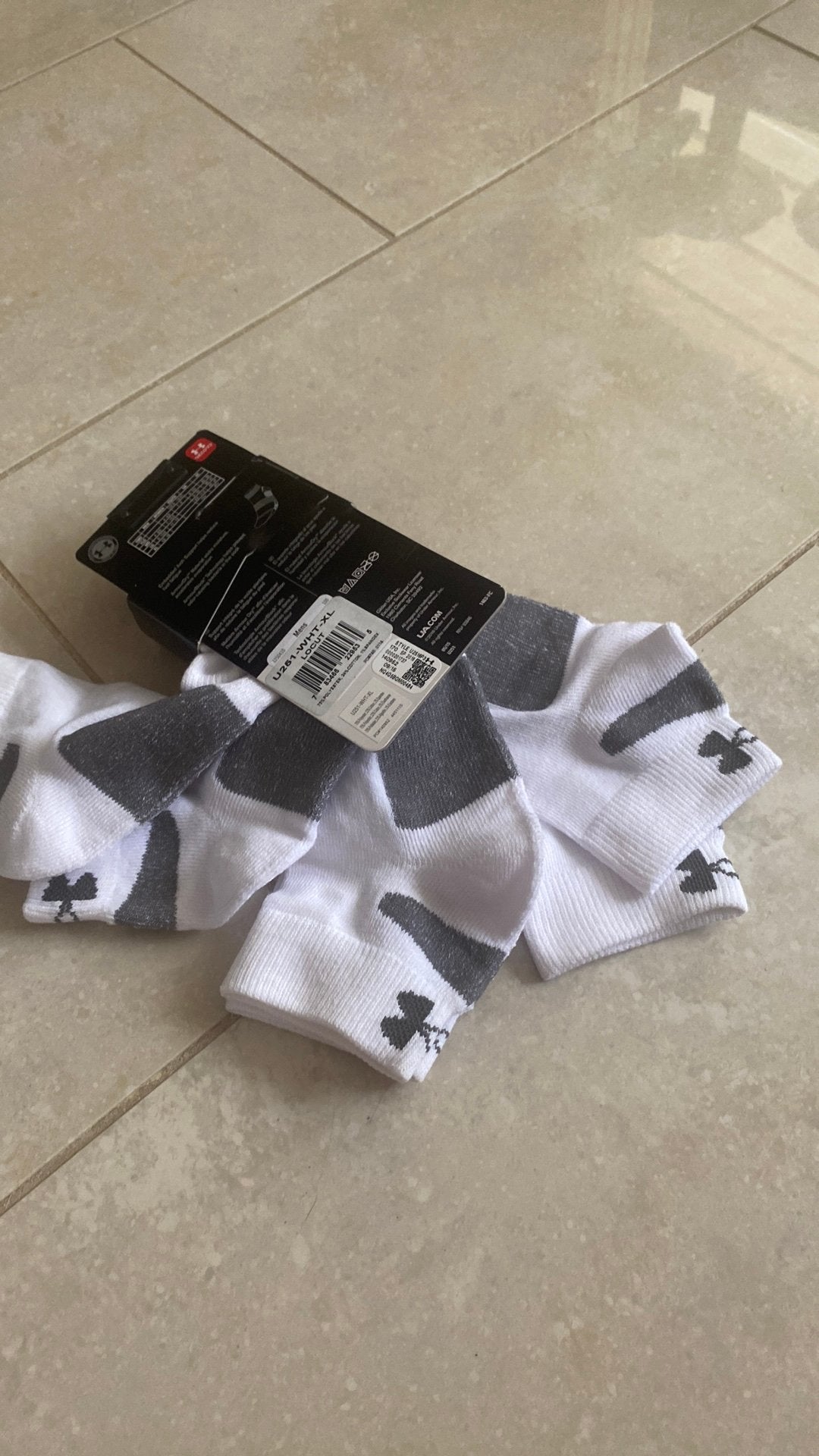 Under Armour HeatGear Lo-Cut Sokken - Wit/Grijs, Kleding | Heren, Sokken en Kousen, Nieuw, Overige maten, Wit, Ophalen of Verzenden