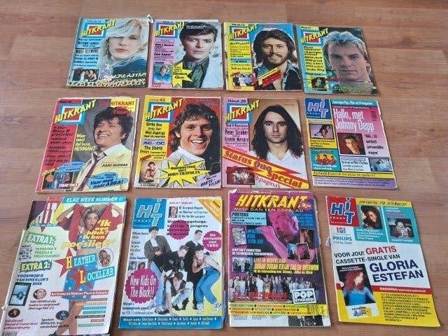12 stuks incomplete Hitkrant jaren 70 en 80, Verzenden, 1980 tot heden, Nederland, Tijdschrift