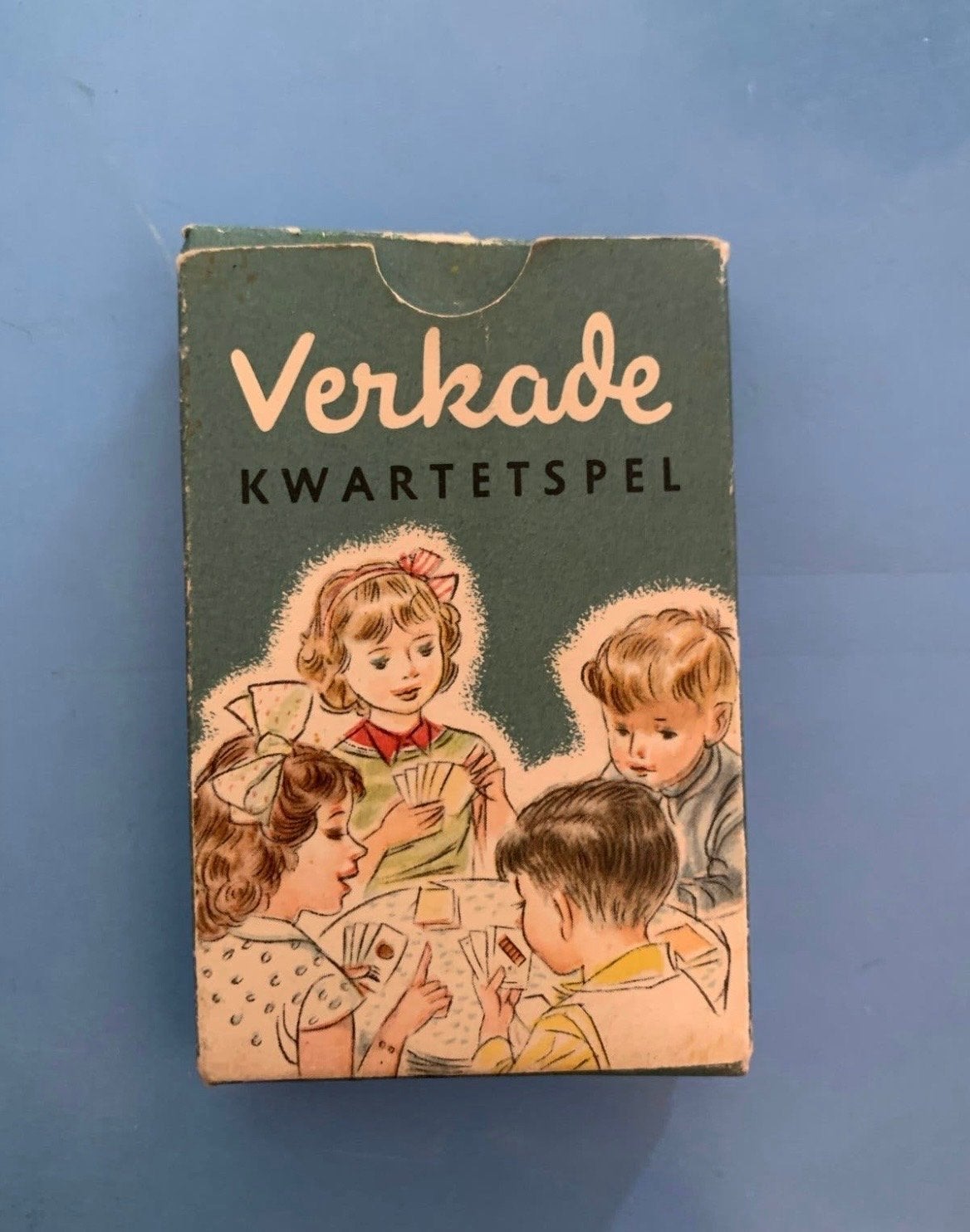 Vintage Verkade Kwartetspel - Klassiek Kaartspel, Drie of vier spelers, Ophalen of Verzenden, Gebruikt