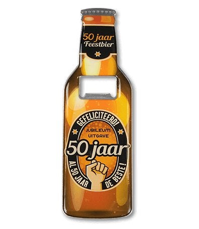 Bieropener 50 jaar, Versiering, Nieuw, Abraham of Sarah, Ophalen of Verzenden
