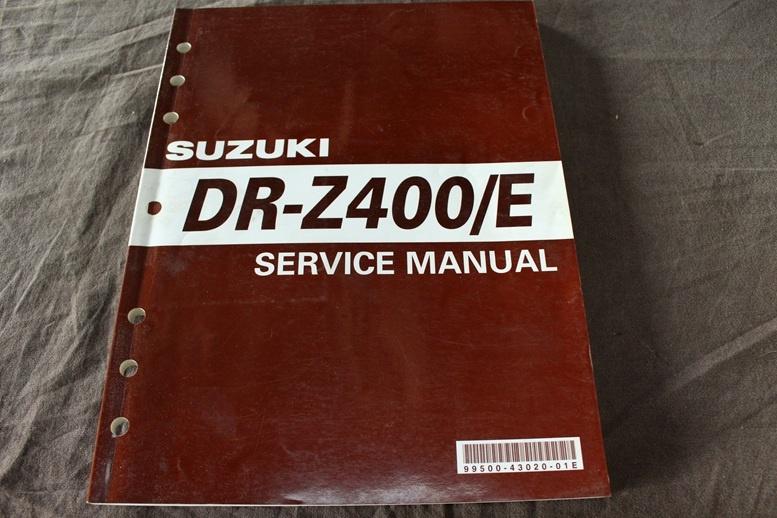Suzuki DR-Z400 2000 motorcycle service manual DR Z400 Y EY, Motoren, Handleidingen en Instructieboekjes, Ophalen of Verzenden