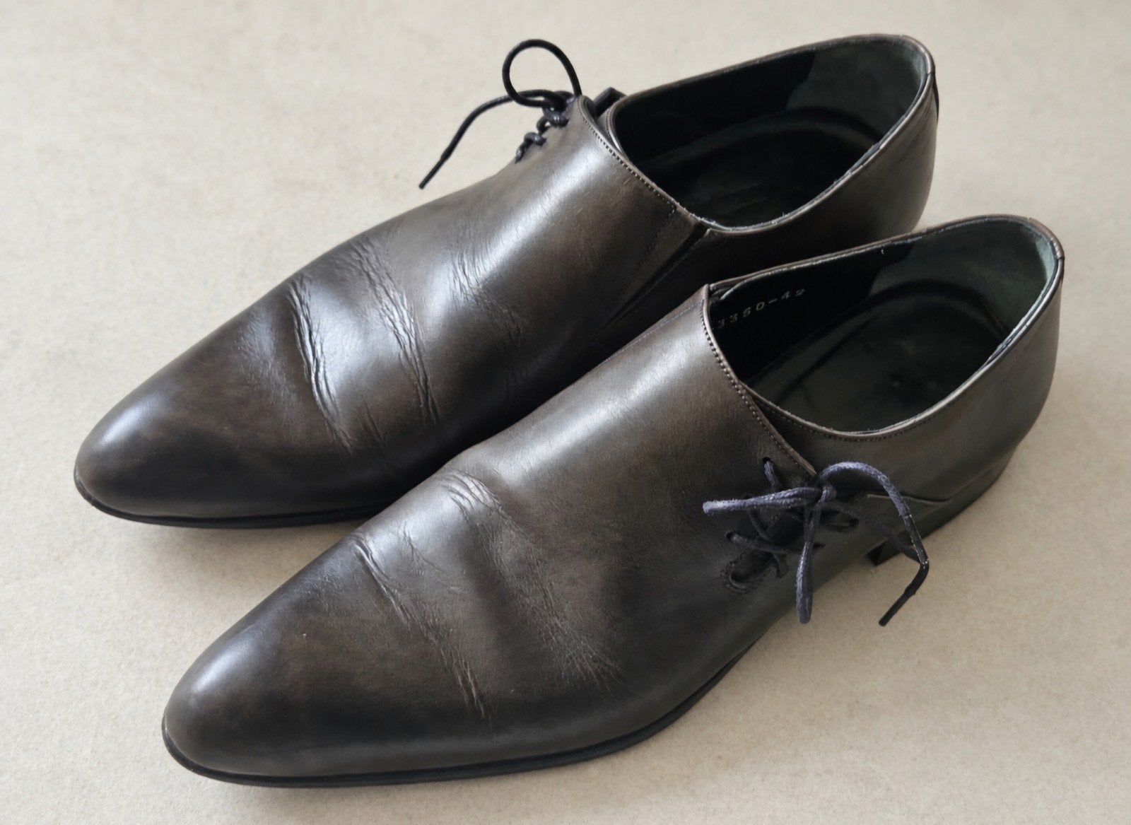 Antraciet Cuoio herenschoenen maat 42 - zolen als nieuw, Bruin, Zo goed als nieuw, Veterschoenen, Vero Cuoio