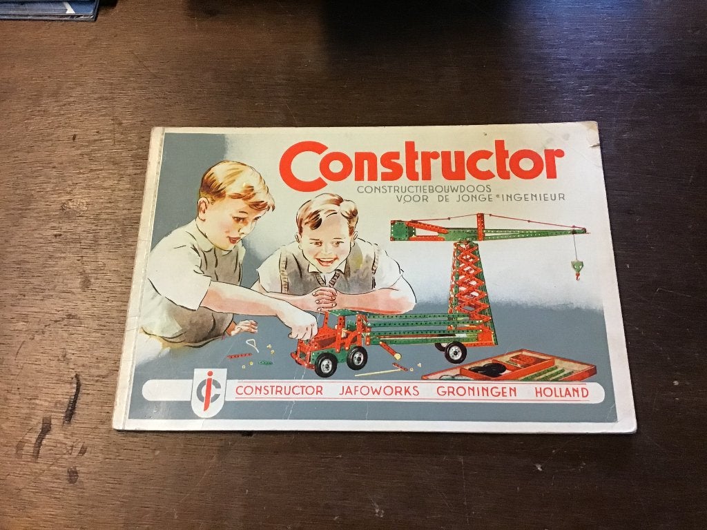 Vintage Constructor Bouwdoos Boekje - Jafoworks Groningen, Ophalen of Verzenden