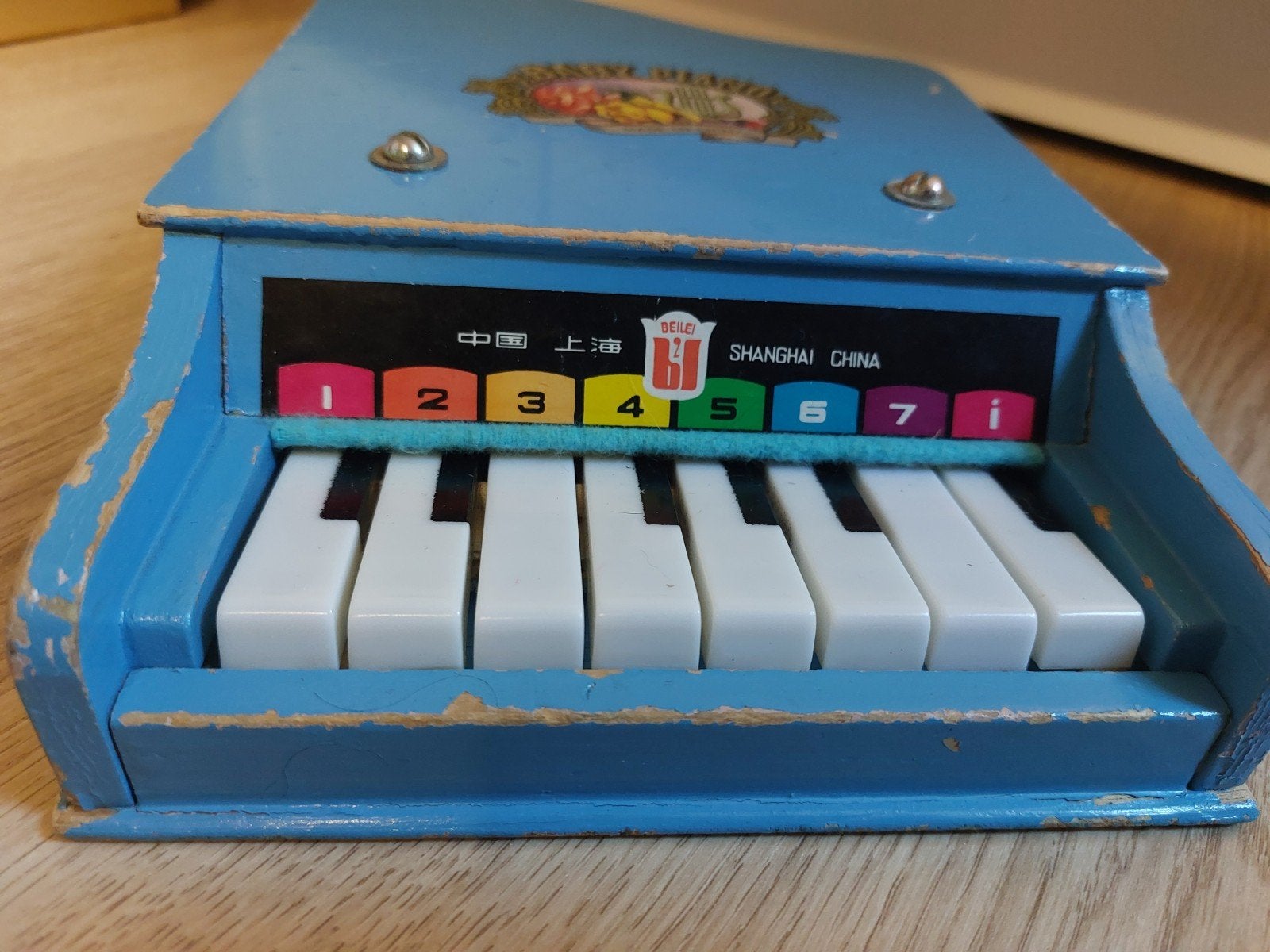 Baby piano mini xylofoon piano blauw, Ophalen of Verzenden