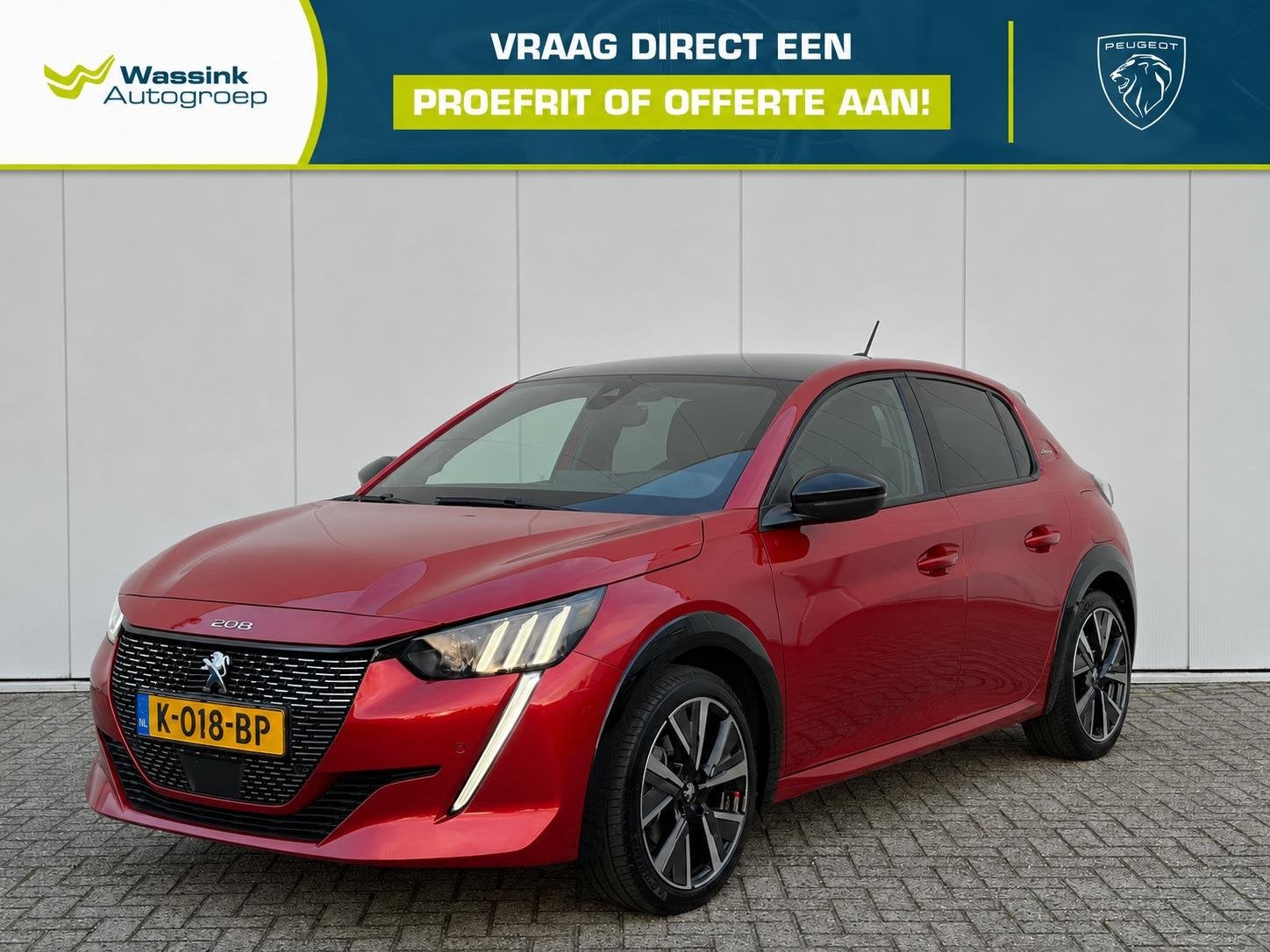 Peugeot 208 1.2 PureTech 100pk GT-Line | Camera | CarPlay |, Auto's, Voorwielaandrijving, Gebruikt, 49 €/maand, Origineel Nederlands