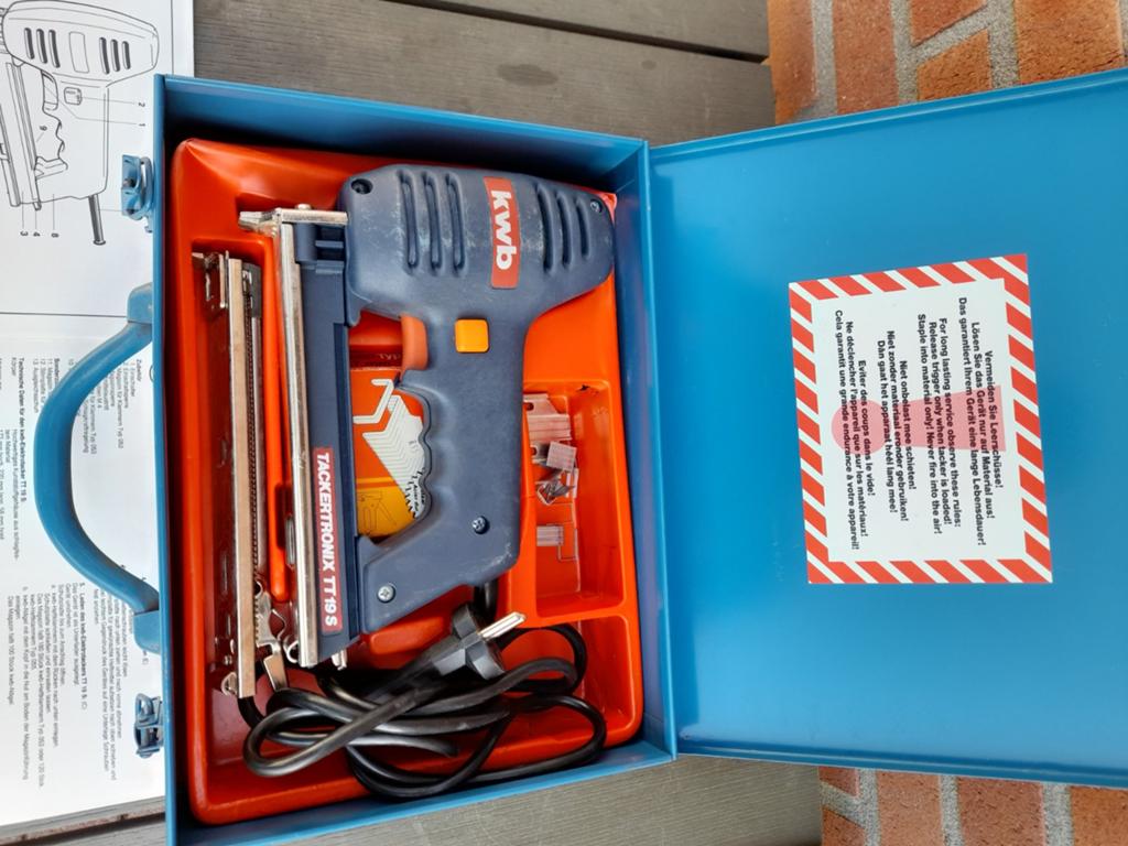 KWB Tacker TACKERTRONIX TT19S - Zo goed als nieuw, Ophalen of Verzenden, Zo goed als nieuw