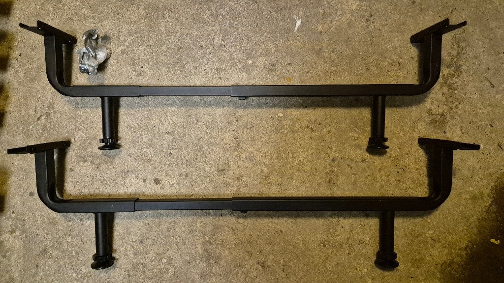 Auping potenset 129 eenpersoons bed 70 t/m 100 cm breed, Ophalen, 90 cm, Eenpersoons, Zwart