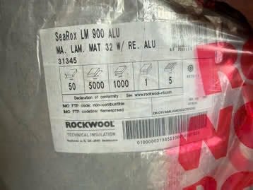 Rockwool isolatie searox 900 ALU 5m2, Doe-het-zelf en Verbouw, Ophalen of Verzenden, Zo goed als nieuw