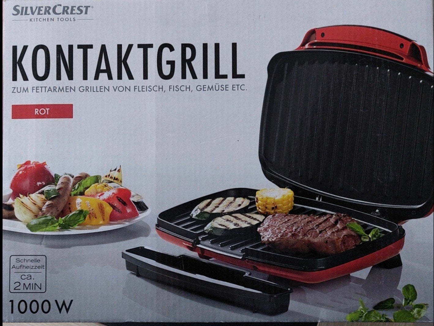 SILVER CREST CONTACTGRILL Voor
€17,00, Witgoed en Apparatuur, Grillplaten, Ophalen of Verzenden, Zo goed als nieuw