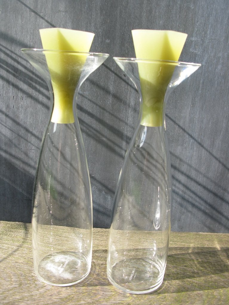 GEORG JENSEN "ALFREDO" OLIE- EN AZIJNSTEL, Ophalen of Verzenden, Zo goed als nieuw, Glas, Groen