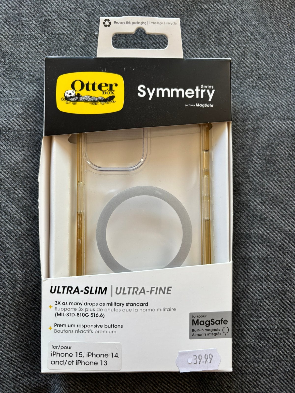 Otterbox Iphone hoes - geschikt voor Iphone 15,14 en 13, Kunststof, IPhone 15, MagSafe, Frontje of Cover