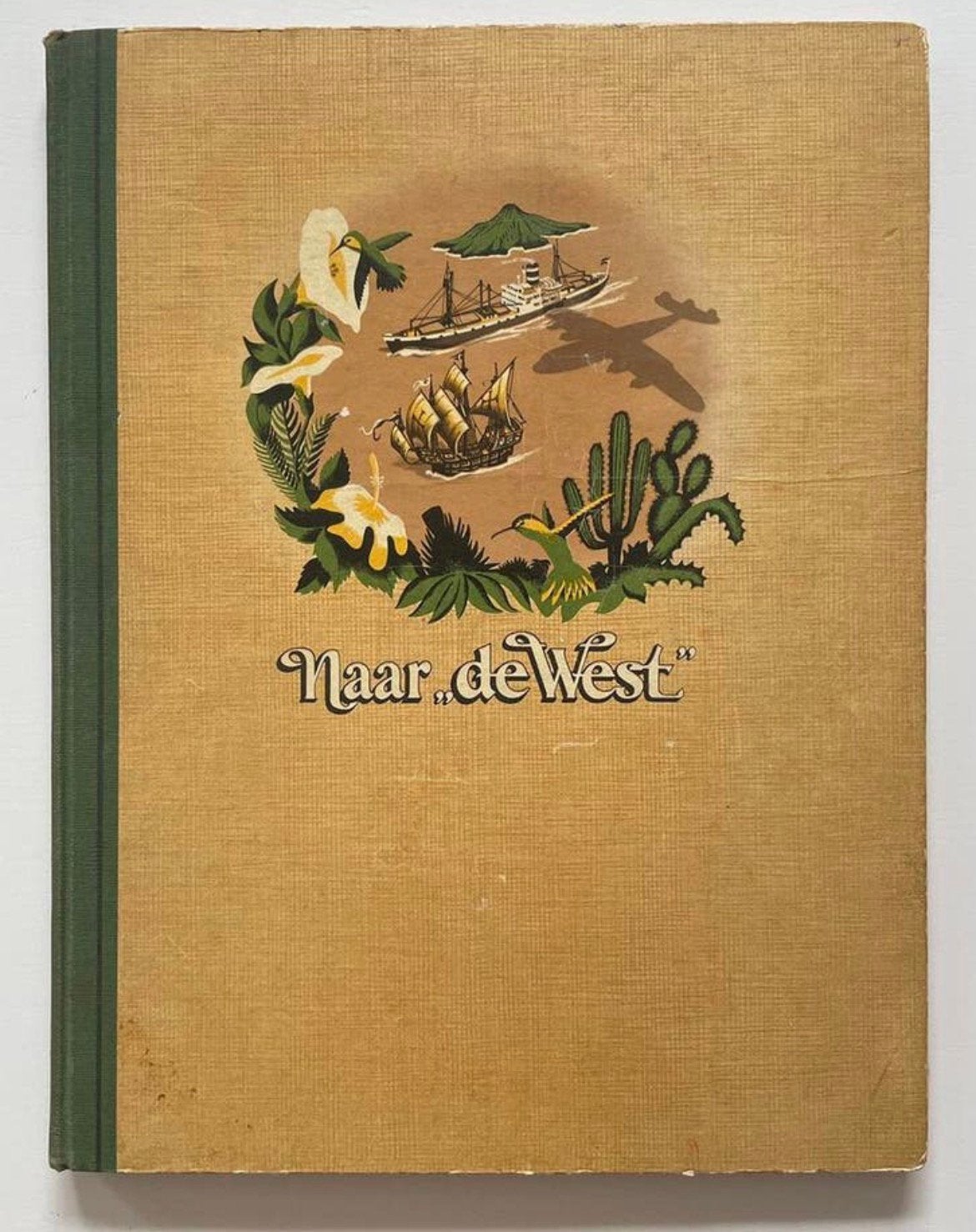 Boek Plaatjesalbum Douwe Egberts Naar de West uitgave 1950, Boeken, Ophalen of Verzenden, Gelezen, Plaatjesalbum
