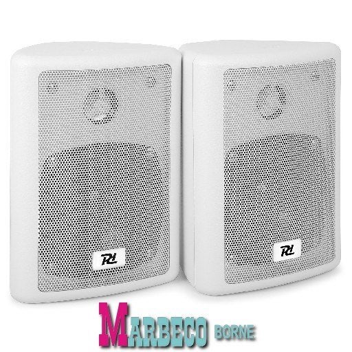 Luidspreker set, Speaker set, passief 4 inch wit
