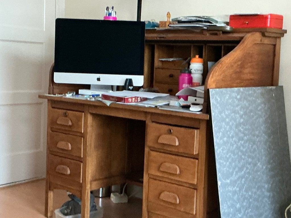 Rolluik bureau jaren 30, Ophalen