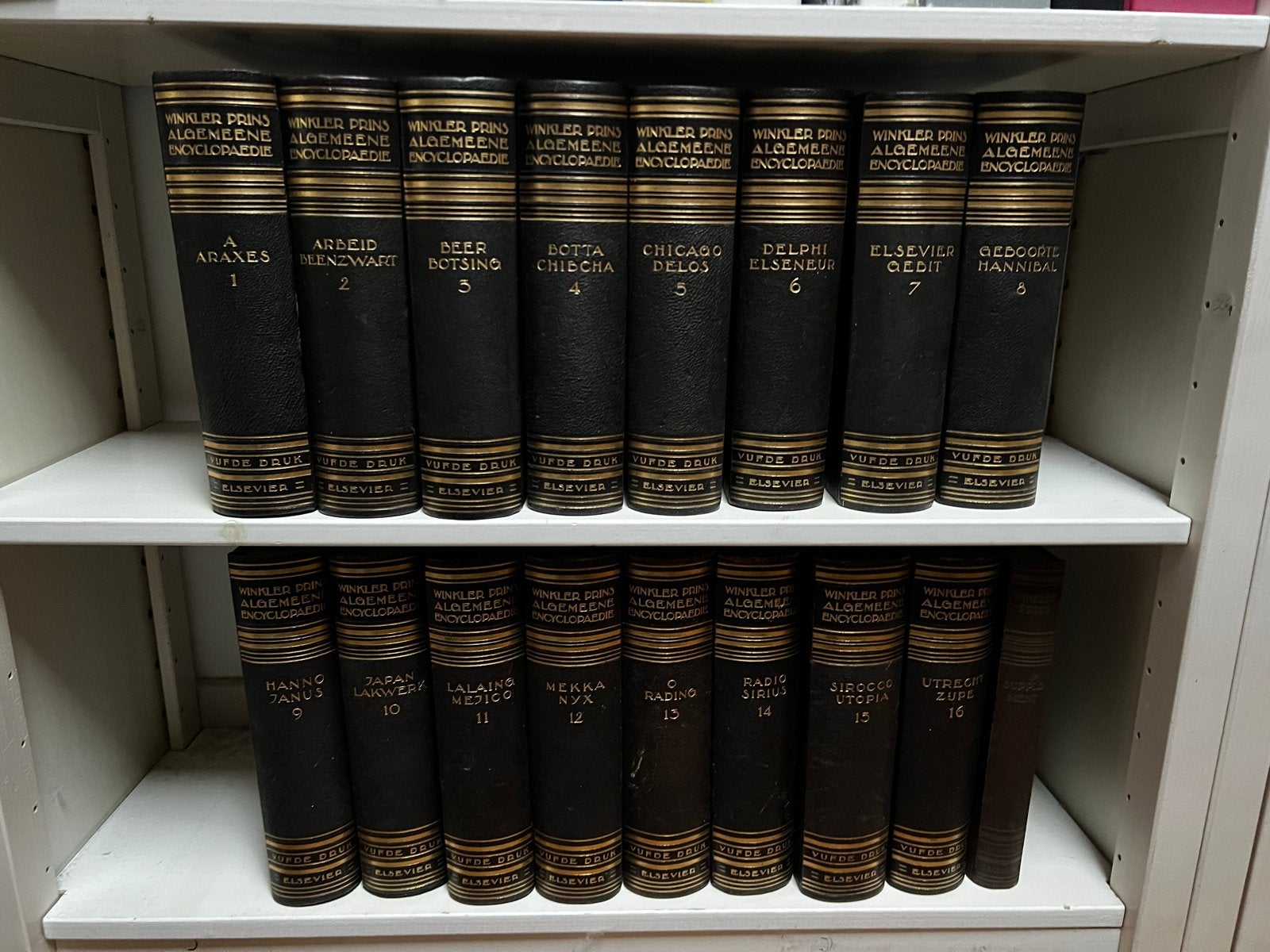 Winkler Prins Encyclopaedie 5e druk (1932-1952) - Complete s, Ophalen, Gelezen, Algemeen, Complete serie