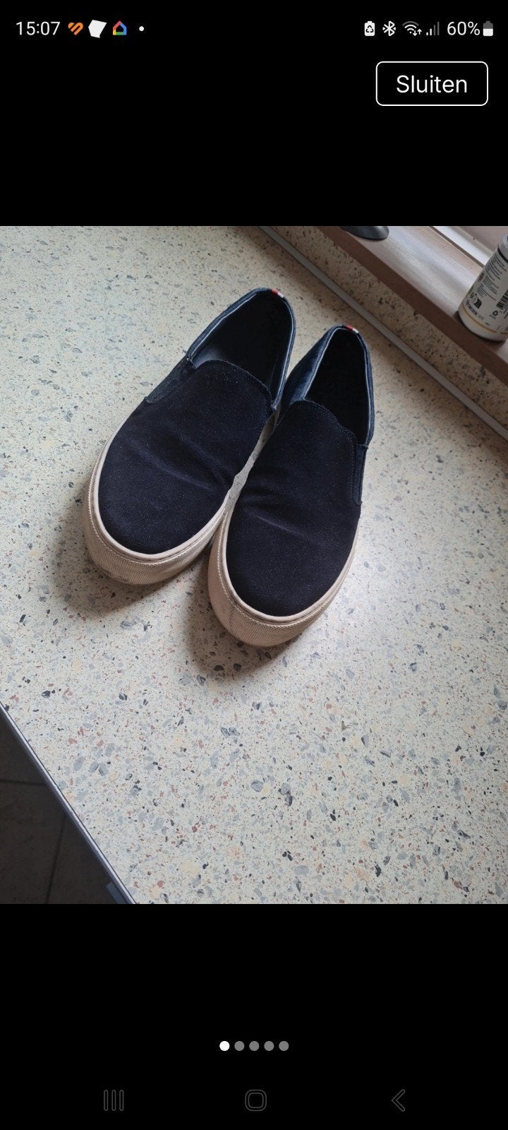 Tommy Hilfiger instappers - Maat 44, Ophalen of Verzenden, Zo goed als nieuw, Blauw