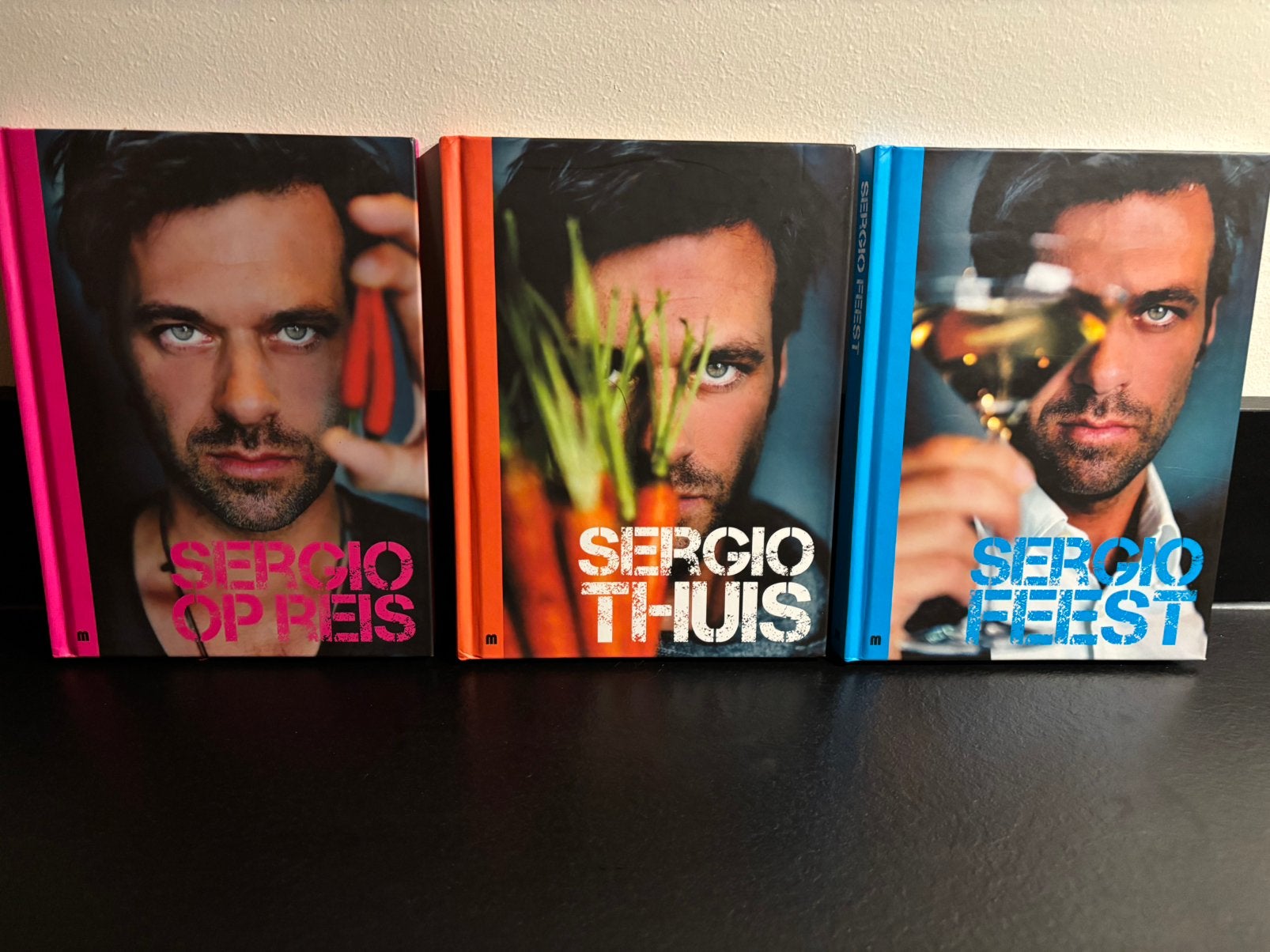 Sergio Herman: Sergio Thuis, Sergio op reis, Sergio Feest, Ophalen of Verzenden, Zo goed als nieuw, Sergio Herman, Overige gebieden