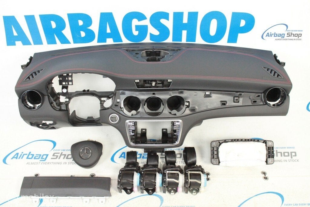 Airbag set Dashboard rood stiksel Mercedes GLA X156 2014-..., Gebruikt, Ophalen of Verzenden