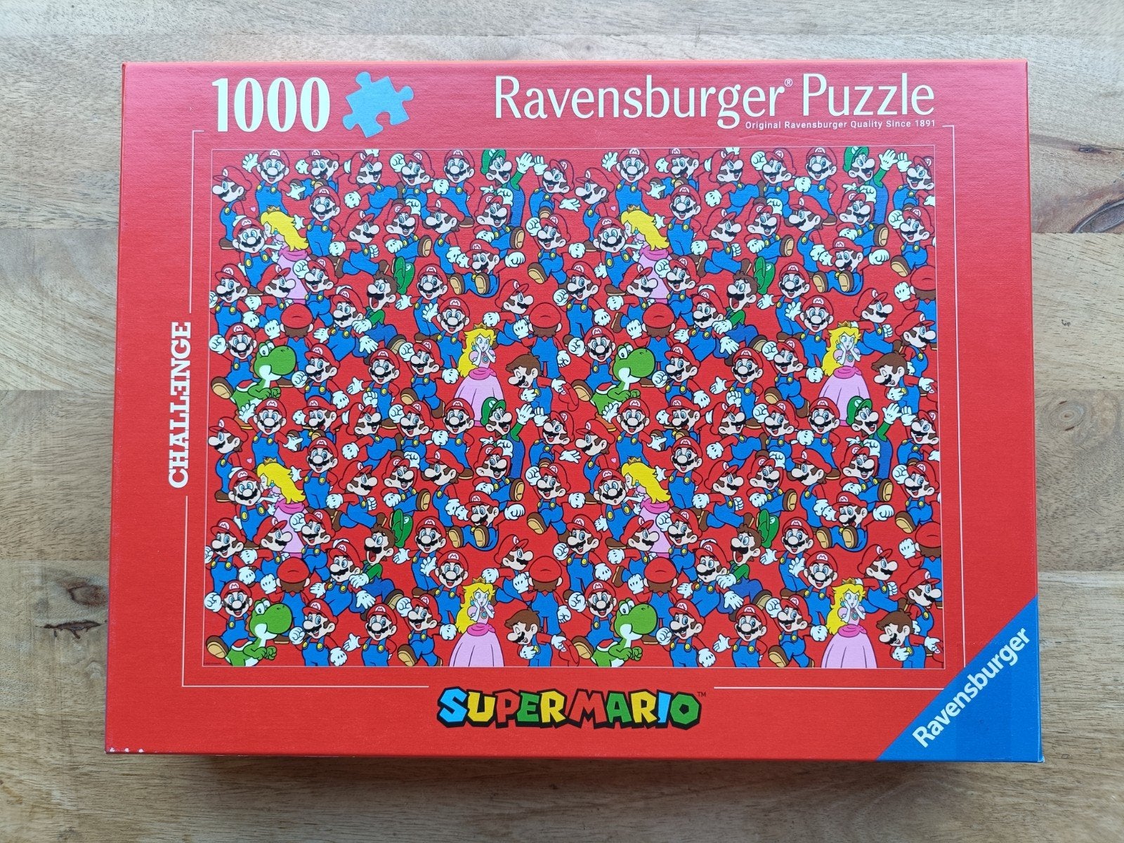 Ravensburger Super Mario Challenge Legpuzzel 1000 stukjes, Ophalen of Verzenden, 500 t/m 1500 stukjes, Zo goed als nieuw, Legpuzzel