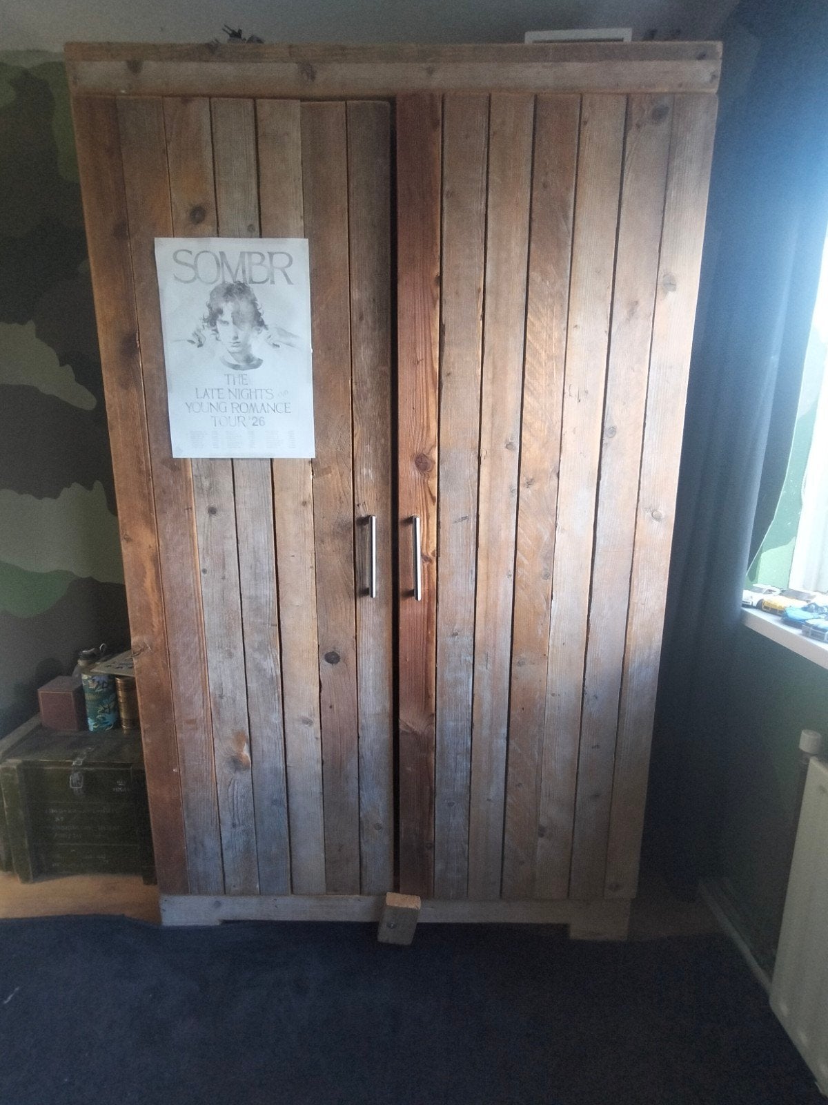 mooie stoere kledingkast van steigerhout., Ophalen, Zo goed als nieuw, Hout, Overige typen