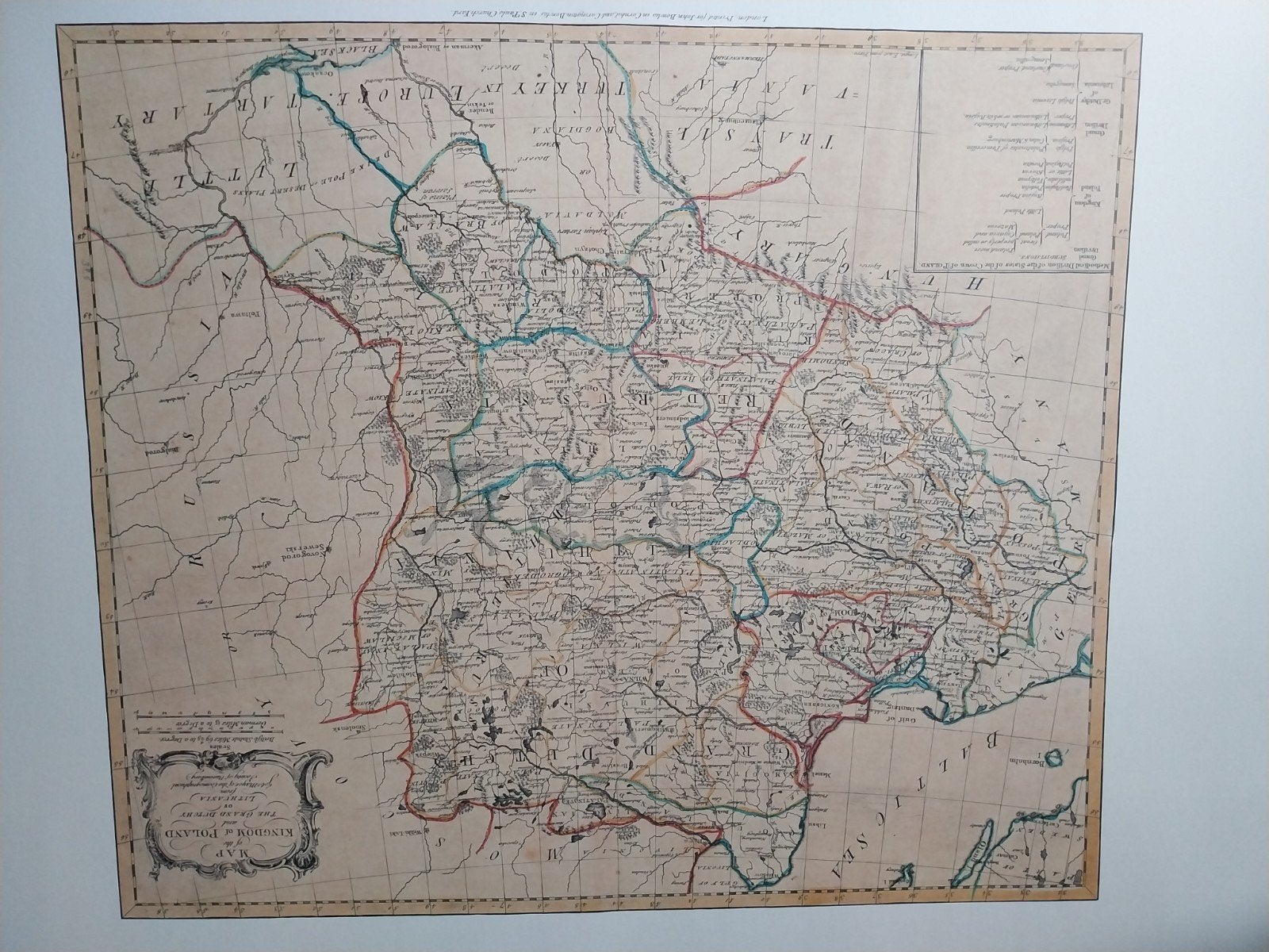 Oude Landkaarten polen/litouwen, Ophalen of Verzenden
