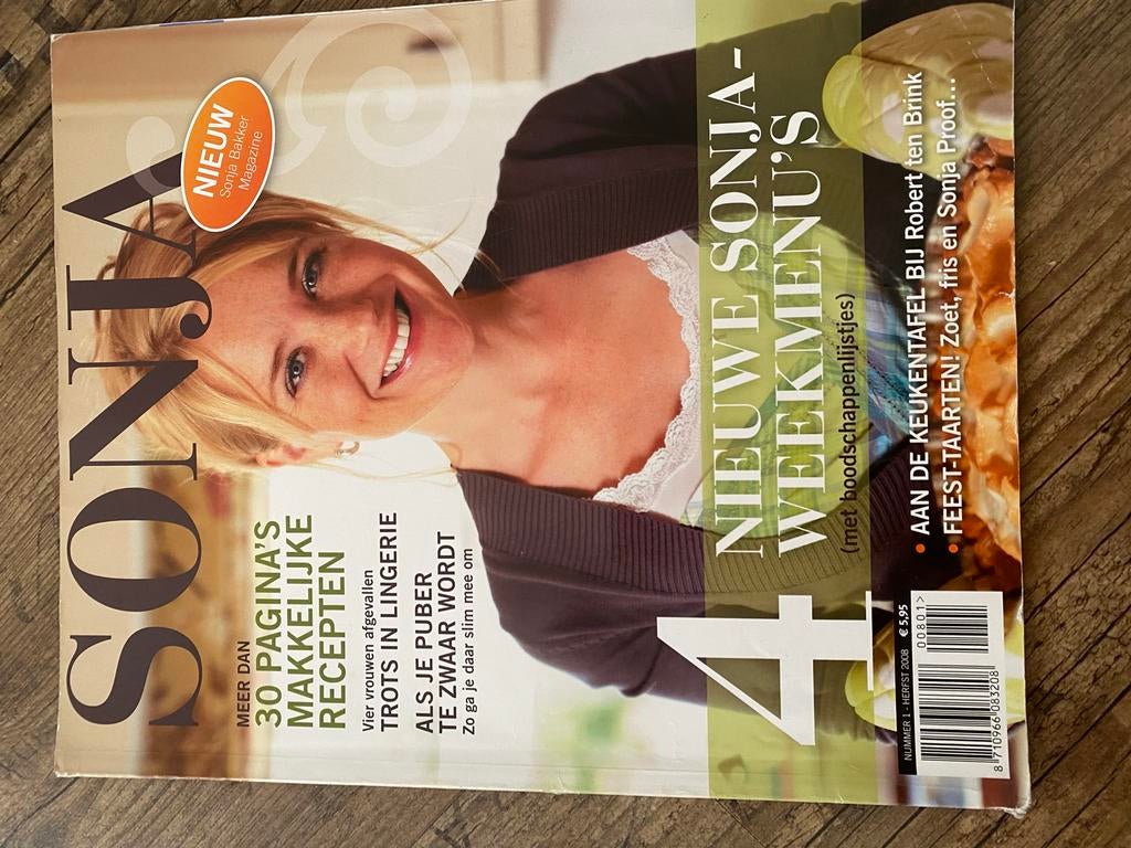 Sonja Bakker Magazine - Nieuwe Weekmenu's & Recepten, Ophalen of Verzenden, Zo goed als nieuw, Dieet en Voeding