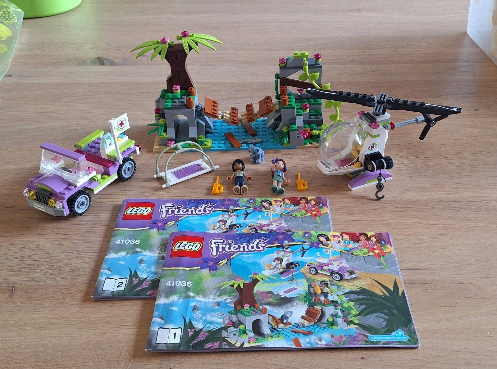 41036 Jungle brug reddingsactie van Lego Friends, Lego, Friends, Ophalen of Verzenden, Complete set