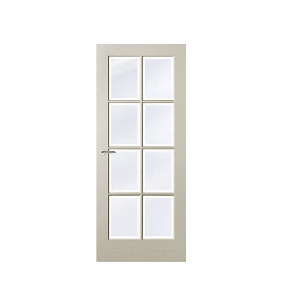 Binnendeur met glas opdek en stomp, Doe-het-zelf en Verbouw, Deuren en Horren, Niet ingevuld, 80 tot 100 cm, Binnendeur, Niet ingevuld